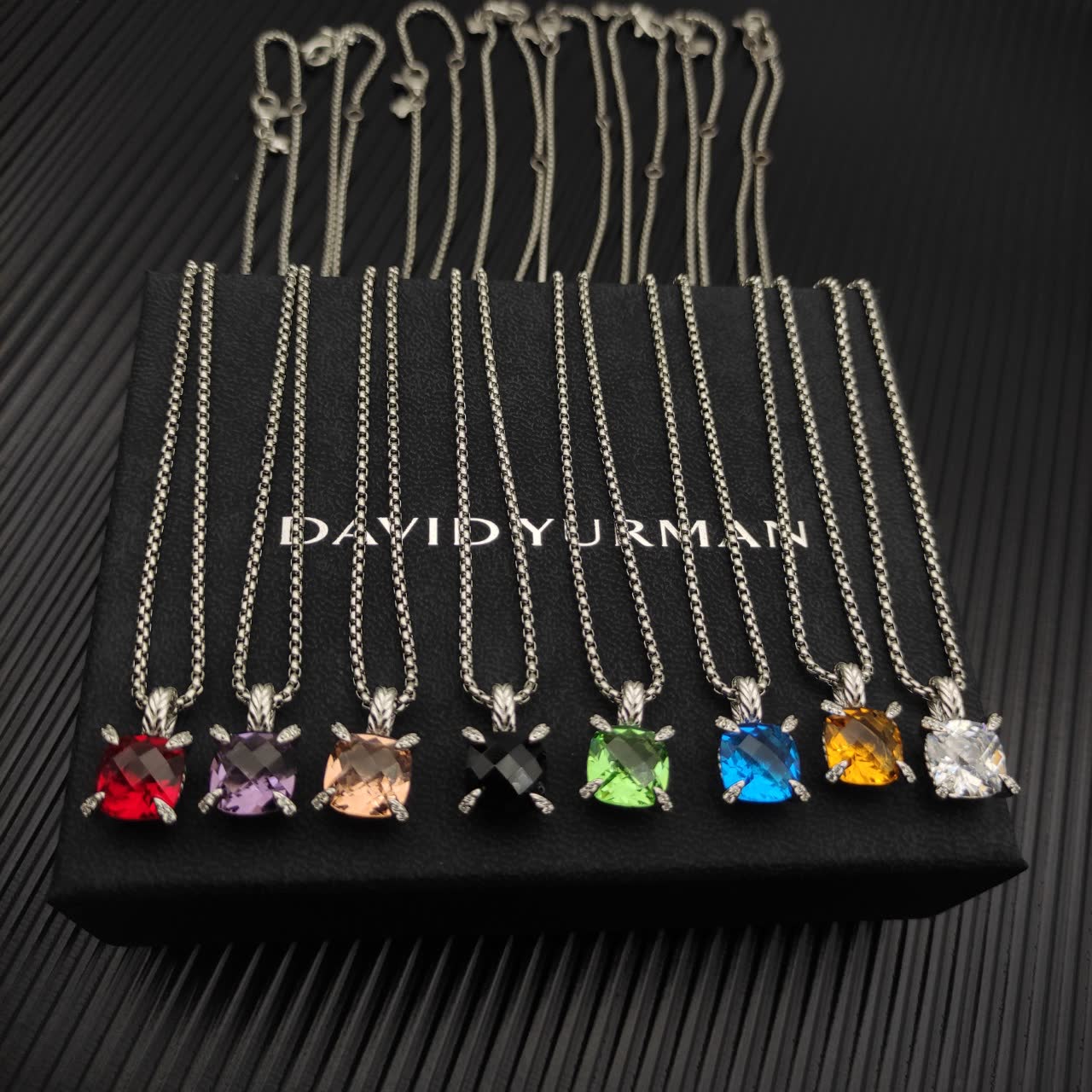 David Yurman Sterling Silver Cable Collectibles Necklace